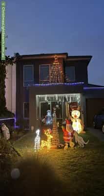 Christmas Light display at 28 West Court, Williamstown