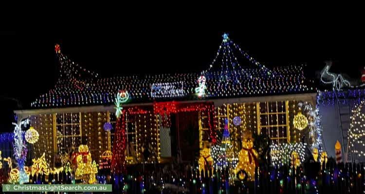 Christmas Light display at 87 Paddington Avenue, Carrum Downs