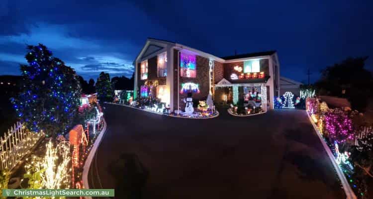 Christmas Light display at 59 Cornwall Street, Hallam