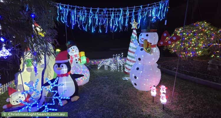 Christmas Light display at 18 Cooinda Avenue, Redwood Park