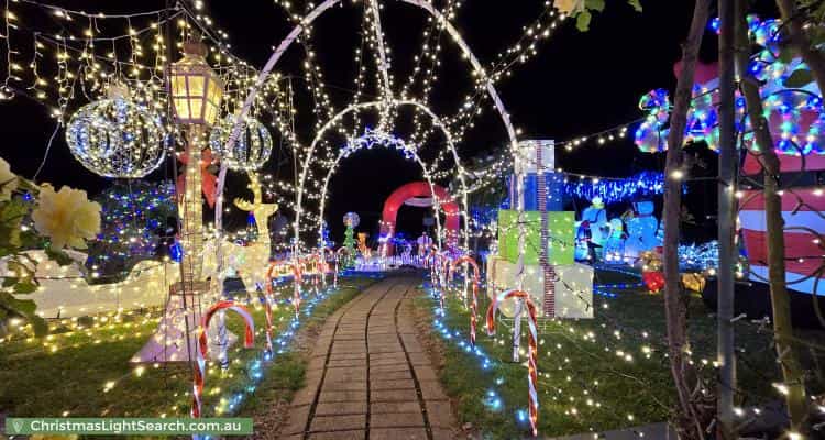 Christmas Light display at 18 Cooinda Avenue, Redwood Park