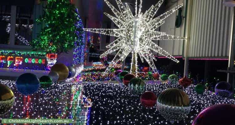 Christmas Light display at 61 Stoney Creek Road, Bexley
