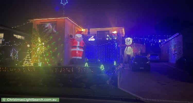 Christmas Light display at 1 Hill Street, Lobethal
