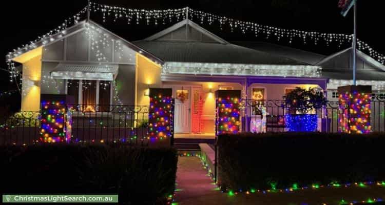 Christmas Light display at 34 Dunrossil Street, Wembley Downs