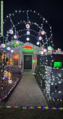 Christmas Light display at 4 Larkhall Street, Ipswich