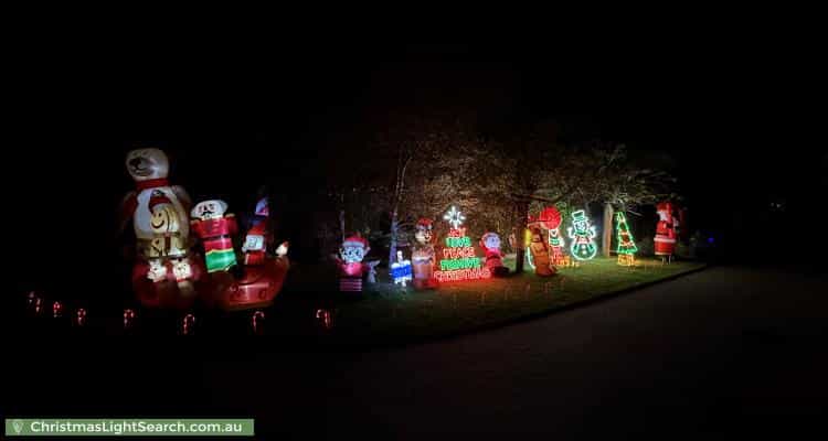 Christmas Light display at 8 Laura Court, Whittlesea