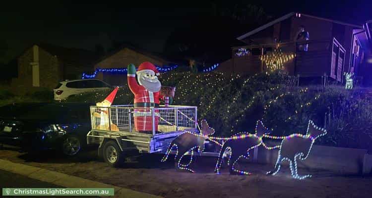 Christmas Light display at 41 Must Circuit, Calwell