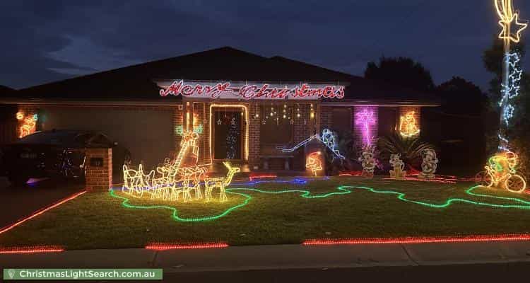 Christmas Light display at 17 Butler Street, Gregory Hills