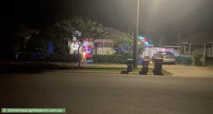 Christmas Light display at 87 Waller Street, Benalla