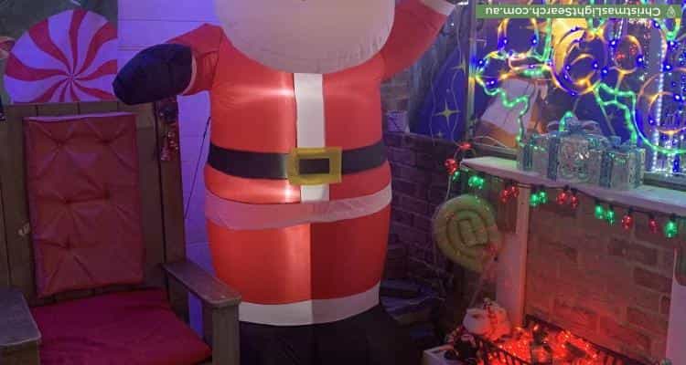 Christmas Light display at 21 Favenc Way, Padbury