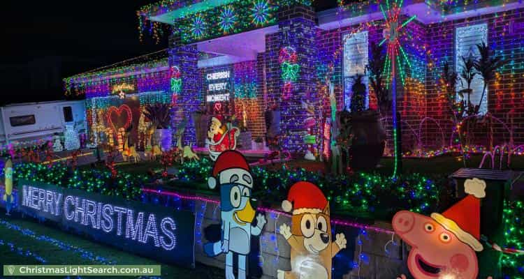 Christmas Light display at 5 Challenger Street, Gregory Hills