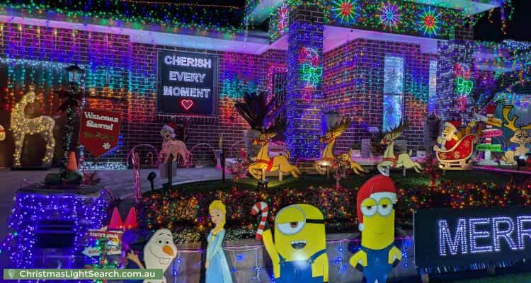 Christmas Light display at 5 Challenger Street, Gregory Hills