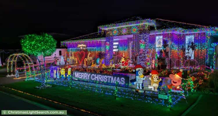 Christmas Light display at 5 Challenger Street, Gregory Hills