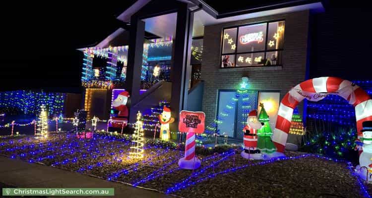 Christmas Light display at 22 Freeman Street, Conder