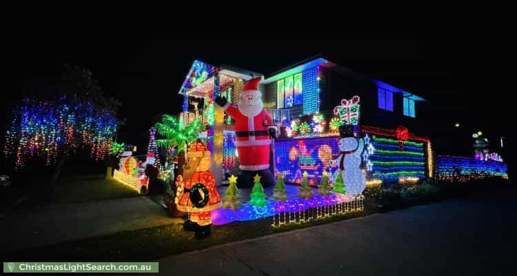 Christmas Light display at 6 Steeple Place, Marsden Park