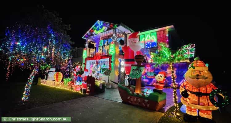 Christmas Light display at 6 Steeple Place, Marsden Park
