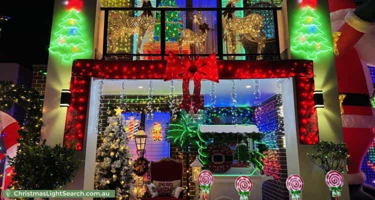 Christmas Light display at 6 Steeple Place, Marsden Park