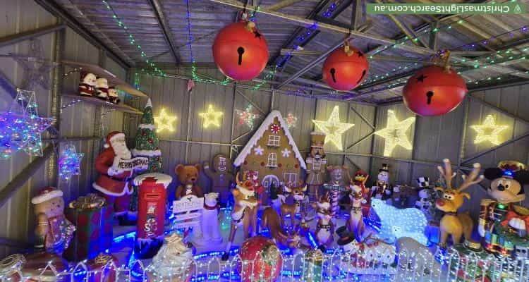 Christmas Light display at 2 Brochet Street, Mansfield