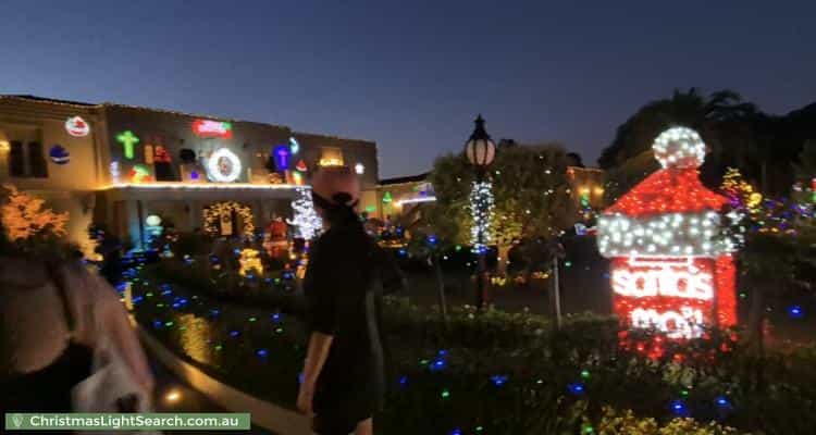 Christmas Light display at Edwin Road, Templestowe