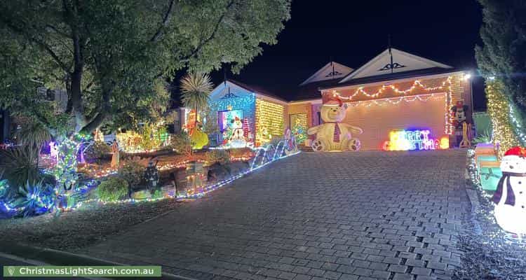 Christmas Light display at 13 Falcon Drive, Hewett