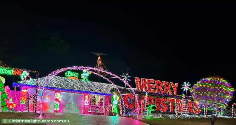 Christmas Light display at 17 Regentville Road, Glenmore Park