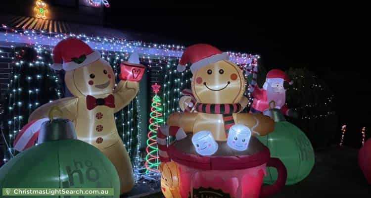 Christmas Light display at 28 Bellis Circuit, Botanic Ridge