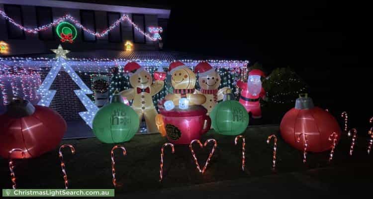 Christmas Light display at 28 Bellis Circuit, Botanic Ridge