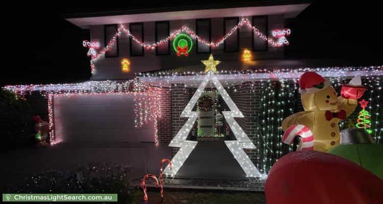 Christmas Light display at 28 Bellis Circuit, Botanic Ridge