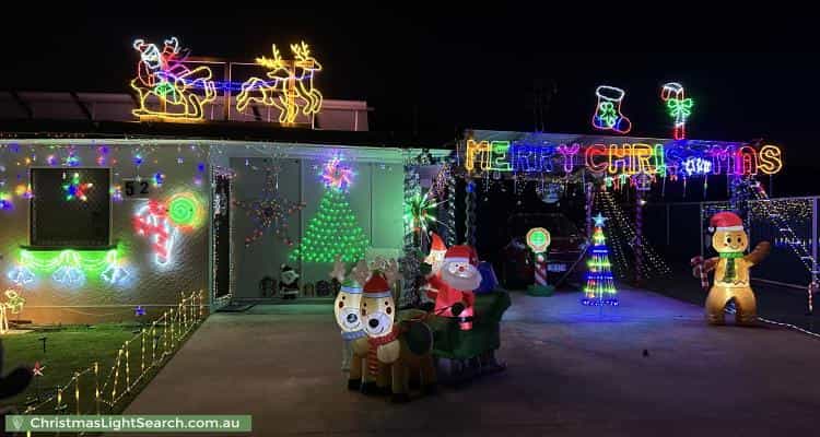 Christmas Light display at 52 Pamela Crescent, Woodridge