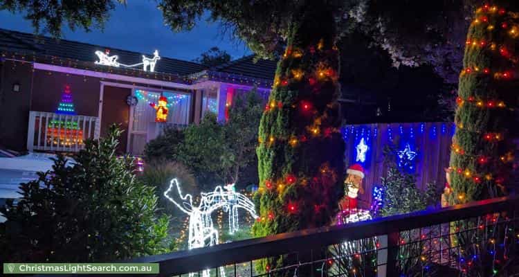Christmas Light display at 20 Bellara Drive, Mooroolbark