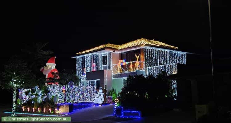 Christmas Light display at 102 Brookhaven Boulevard, Bahrs Scrub