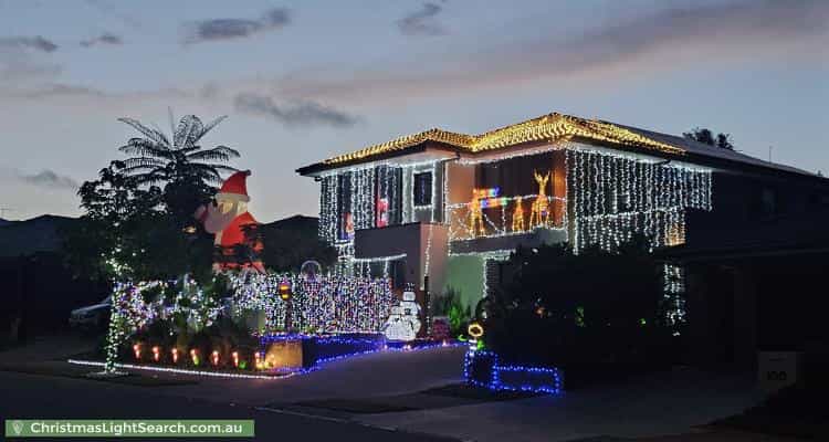 Christmas Light display at 102 Brookhaven Boulevard, Bahrs Scrub
