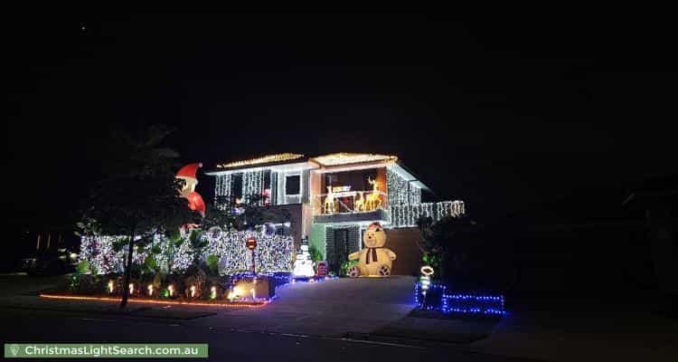 Christmas Light display at 102 Brookhaven Boulevard, Bahrs Scrub