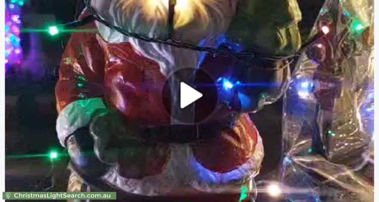 Christmas Light display at 10 Bemboka Road, Croydon Hills