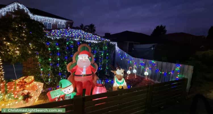 Christmas Light display at 23 Buckingham Drive, Rowville
