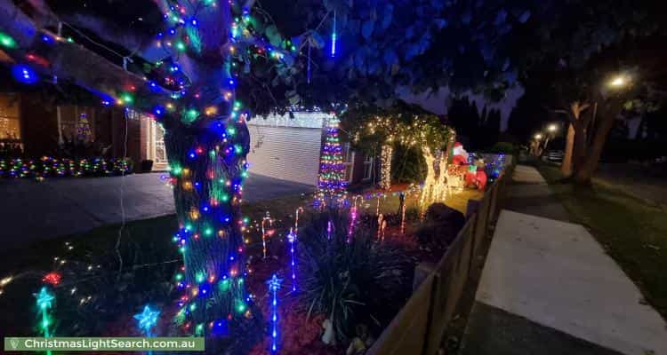 Christmas Light display at 23 Buckingham Drive, Rowville
