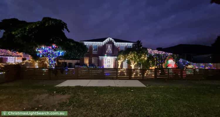 Christmas Light display at 23 Buckingham Drive, Rowville