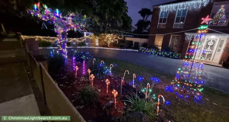 Christmas Light display at 23 Buckingham Drive, Rowville