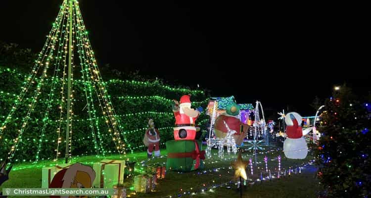 Christmas Light display at 60 Kiber Drive, Glenmore Park
