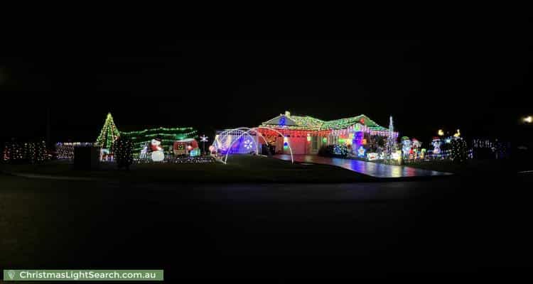 Christmas Light display at 60 Kiber Drive, Glenmore Park