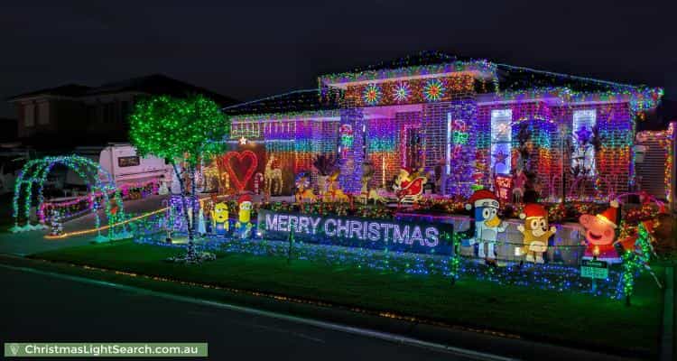 Christmas Light display at 5 Challenger Street, Gregory Hills