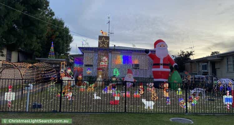 Christmas Light display at 5 Eron Street, Kangaroo Flat