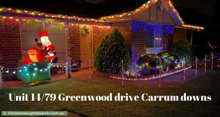 Christmas Light display at 79 Greenwood Drive, Carrum Downs