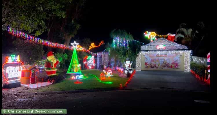 Christmas Light display at 14 Carib Court, Mountain Creek