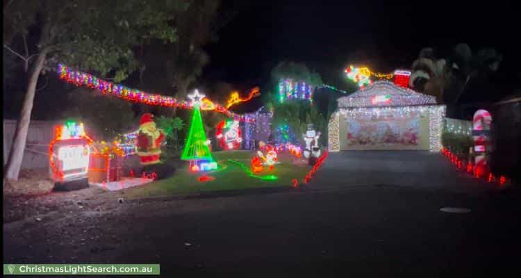 Christmas Light display at 14 Carib Court, Mountain Creek