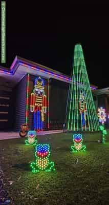 Christmas Light display at 252 Petherton Road, Andrews Farm