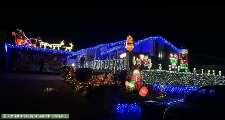 Christmas Light display at 43 Must Circuit, Calwell