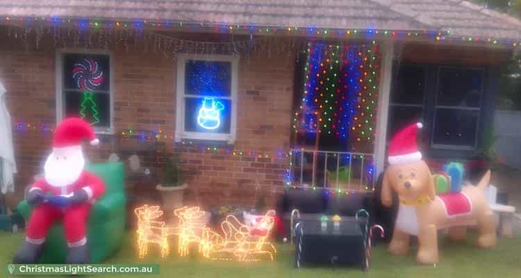 Christmas Light display at 29 Elizabeth Crescent, Northmead