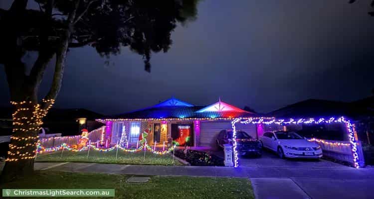 Christmas Light display at 29 Ambiance Crescent, Narre Warren South