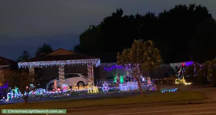 Christmas Light display at 45 Baringa Park Drive, Narre Warren South